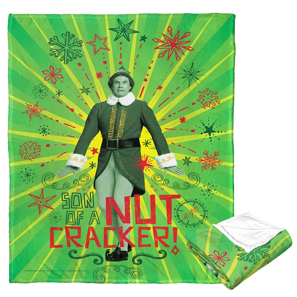 Warner Bros. Elf Nutcracker Silk Touch Throw Blanket 50x60 Inches