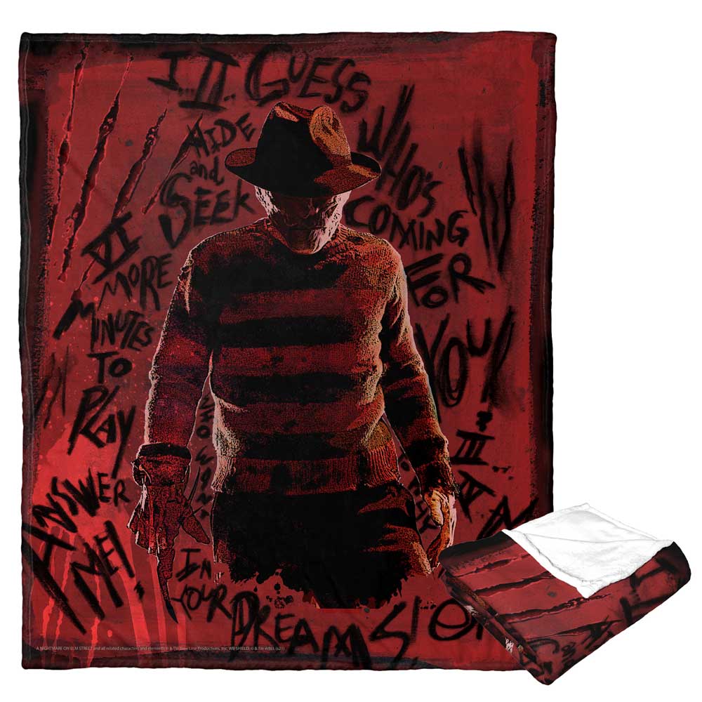 Warner Bros. Horror Freddy's Claw Silk Touch Throw Blanket 50x60 Inches