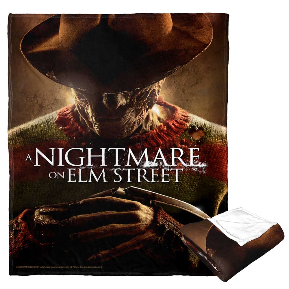 Warner Bros. Nightmare on Elm Street Poster Silk Touch Throw Blanket 50x60 Inches