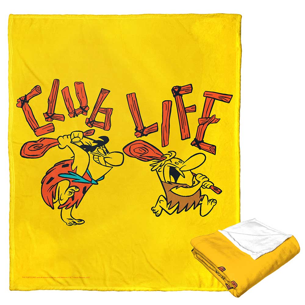 Warner Bros. The Flintstones ClubLife Silk Touch Throw Blanket 50x60 Inches