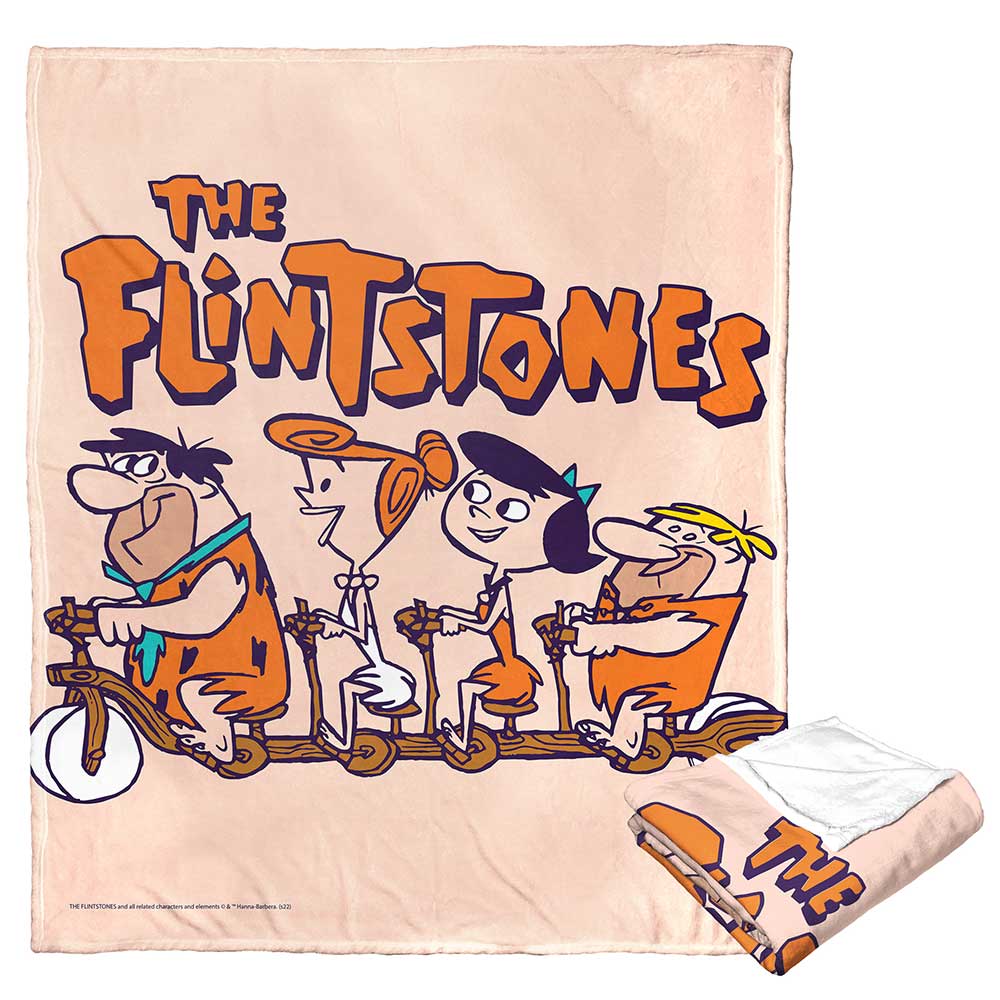 Warner Bros. The Flintstones Flinestones And Friends Silk Touch Throw Blanket 50x60 Inches