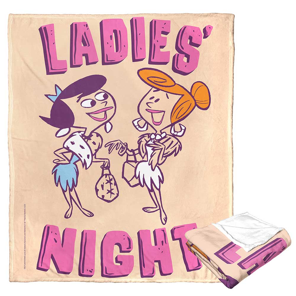 Warner Bros. The Flintstones Ladies Night Silk Touch Throw Blanket 50x60 Inches