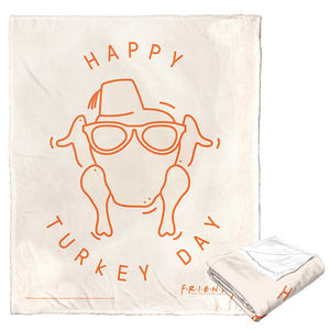 Warner Bros. Friends Happy Turkey Day Silk Touch Throw Blanket 50x60 Inches