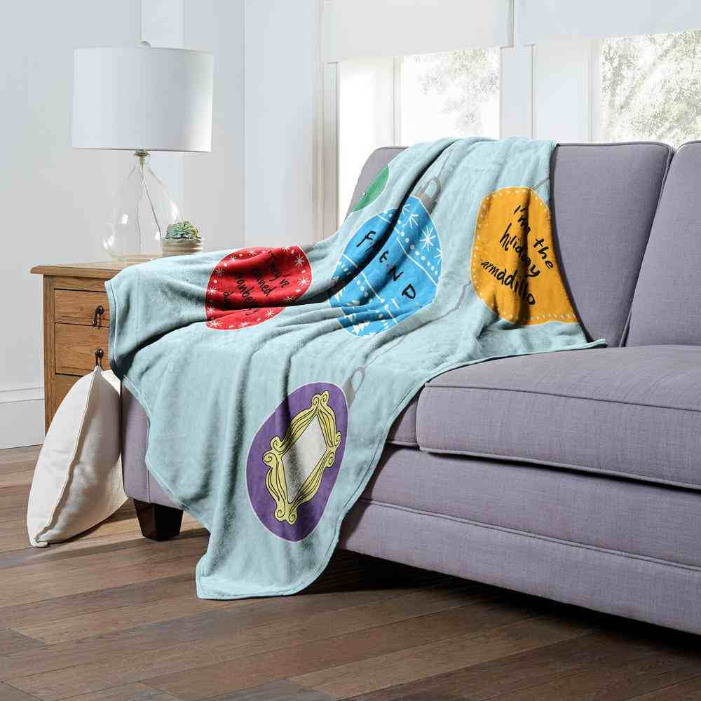 Warner Bros. Friends Quippy Ornaments Silk Touch Throw Blanket 50x60 Inches