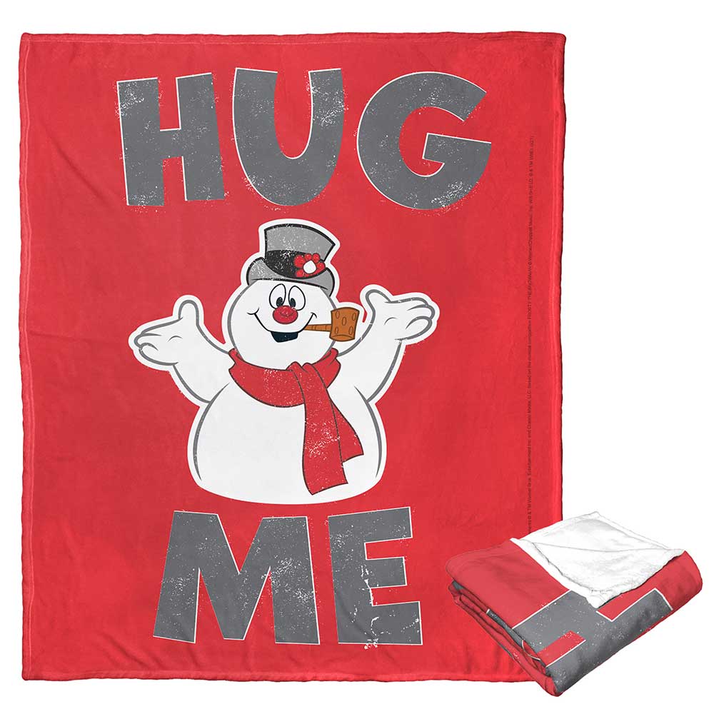 Warner Bros. Frosty the Snowman Hug Me Silk Touch Throw Blanket 50x60 Inches