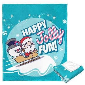 Warner Bros. Frosty the Snowman Jolly Fun Silk Touch Throw Blanket 50x60 Inches