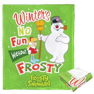 Warner Bros. Frosty the Snowman No Fun With Out Frosty Silk Touch Throw Blanket 50x60 Inches