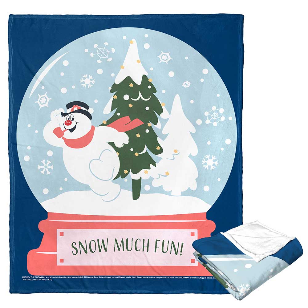 Warner Bros. Frosty the Snowman Snow Much Fun Silk Touch Throw Blanket 50x60 Inches