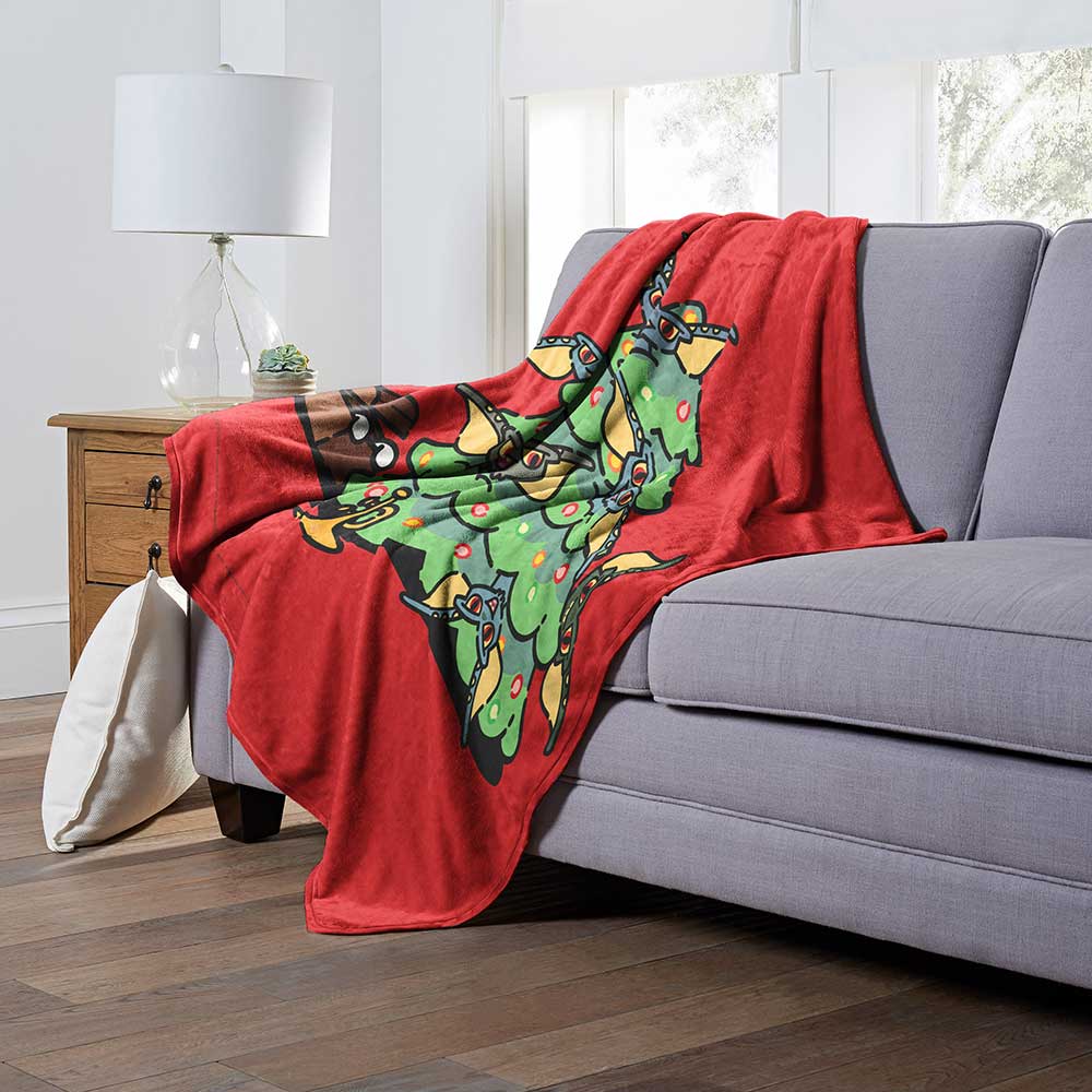 Warner Bros. Gremlins Christmas Chaos Silk Touch Throw Blanket 50x60 Inches