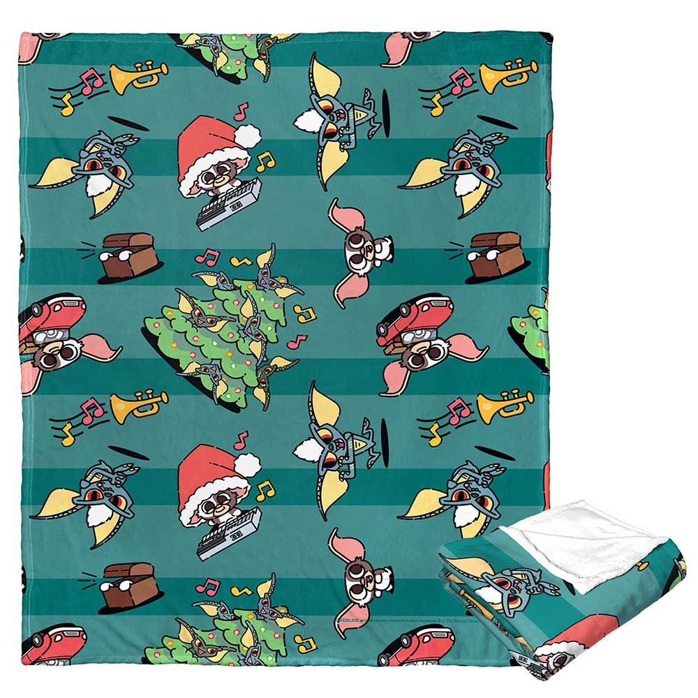 Warner Bros. Gremlins Holiday Madness Silk Touch Throw Blanket 50x60 Inches