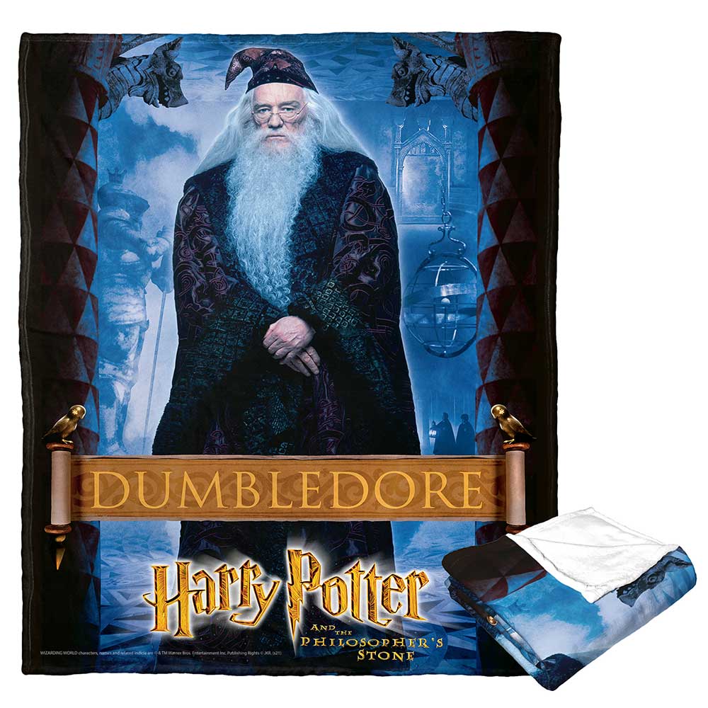 Warner Bros. Harry Potter Dumbledore Silk Touch Throw Blanket 50x60 Inches