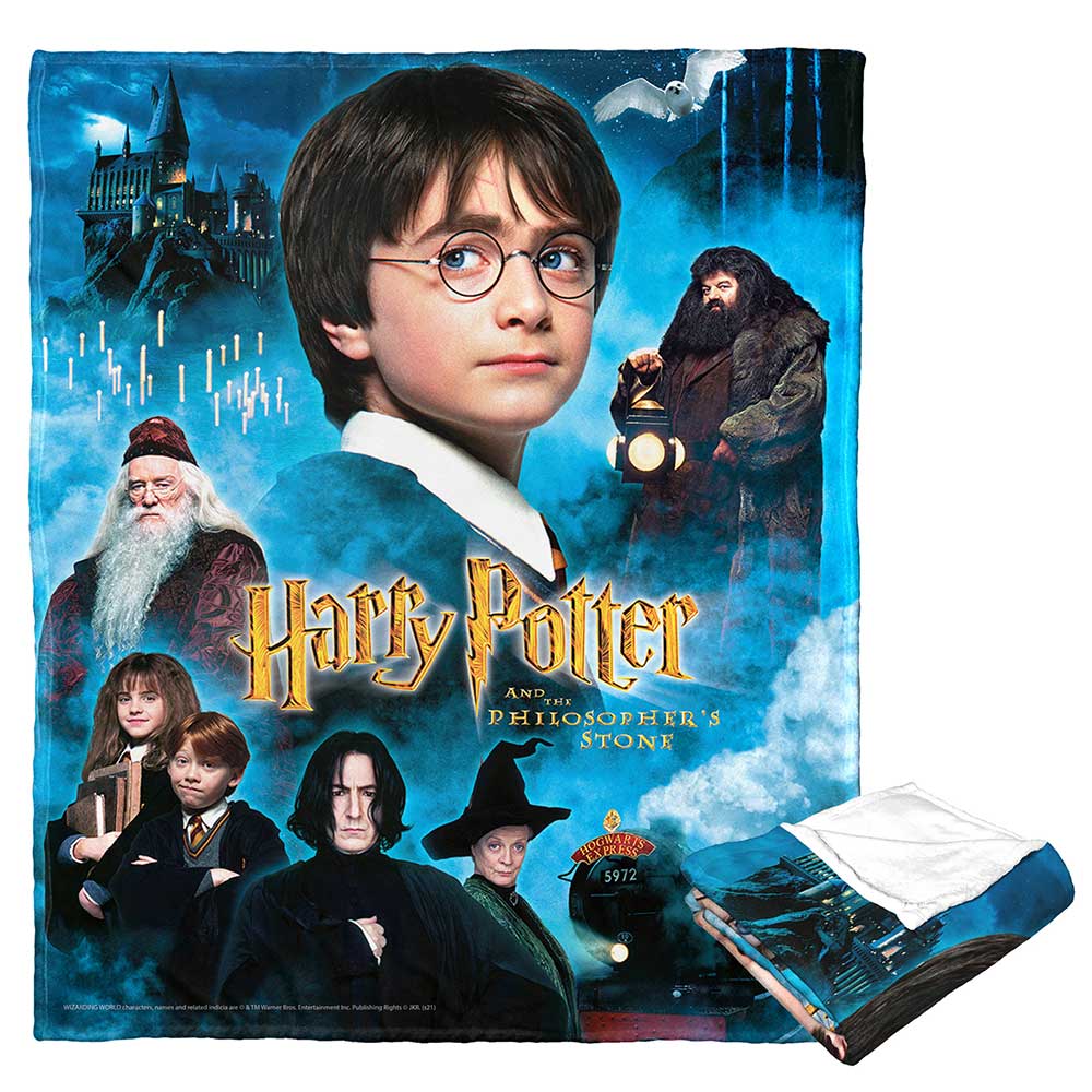 Warner Bros. Harry Potter Philosopher's Stone Silk Touch Throw Blanket 50x60 Inches