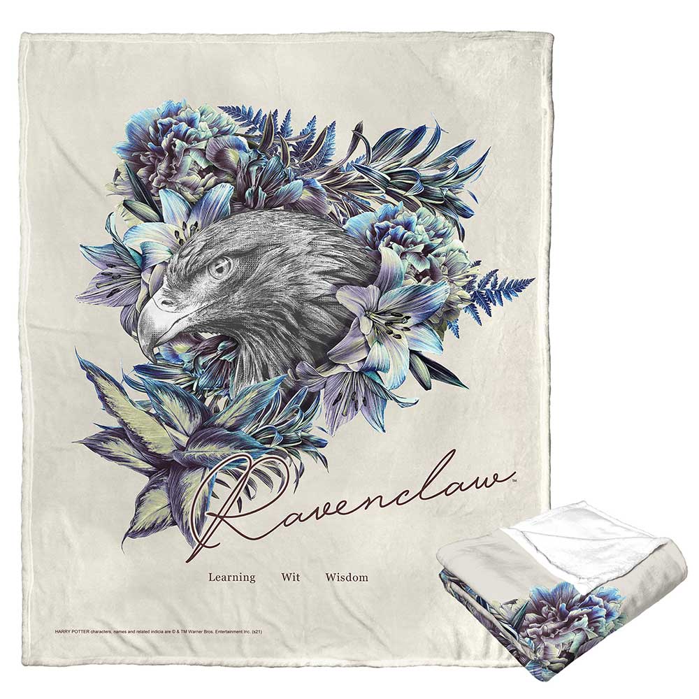 Warner Bros. Harry Potter Ravenclaw Silk Touch Throw Blanket 50x60 Inches