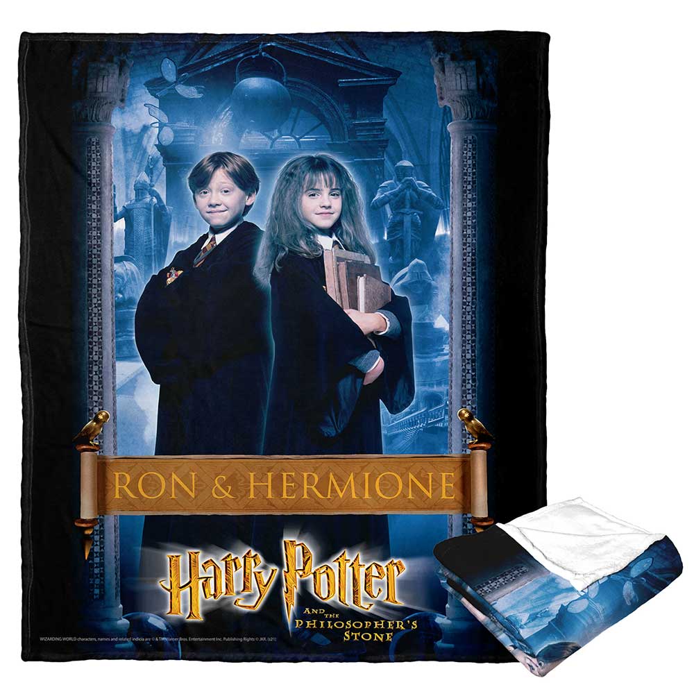 Warner Bros. Harry Potter Ron And Hermione Silk Touch Throw Blanket 50x60 Inches