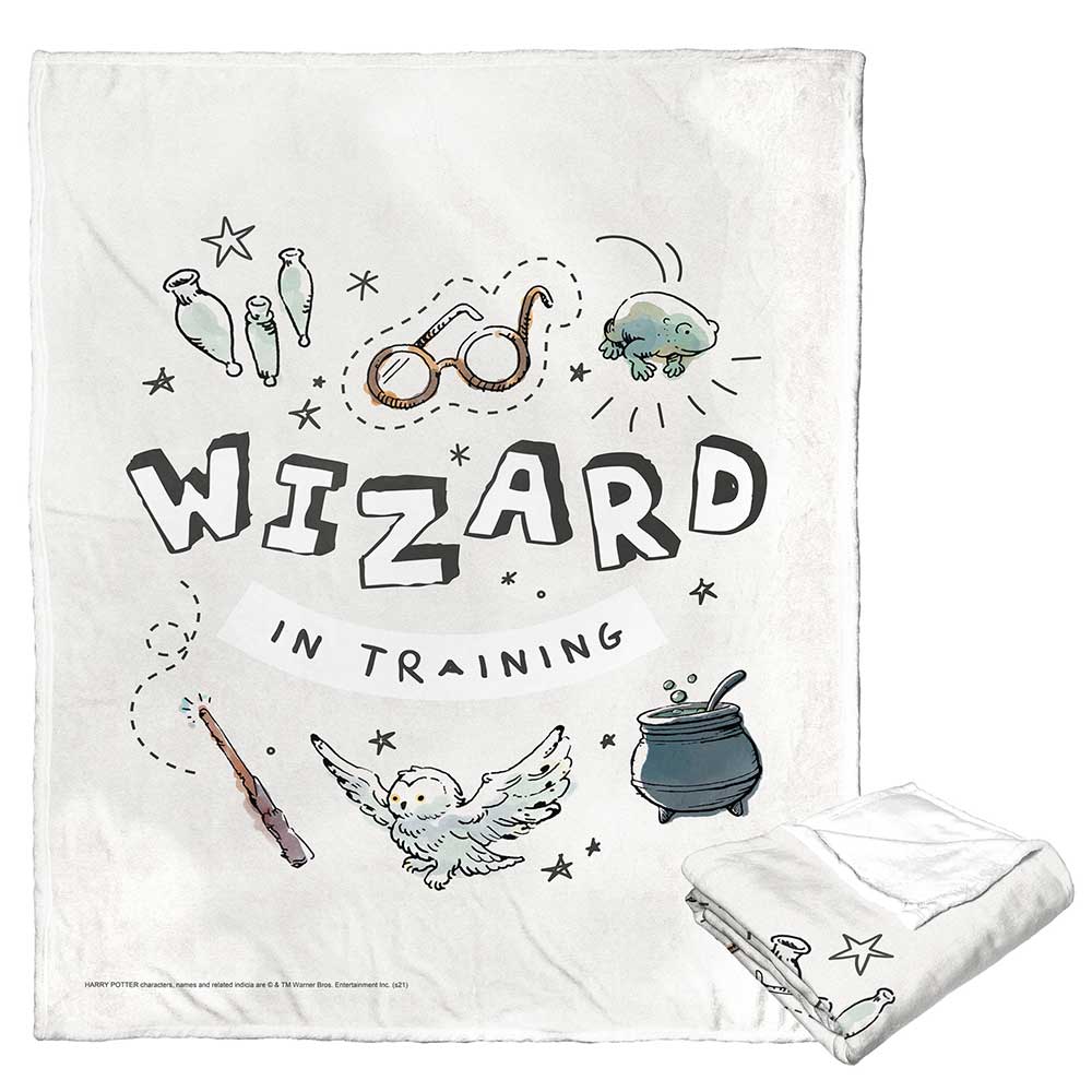 Warner Bros. Harry Potter Wizard In Training Silk Touch Throw Blanket 50x60 Inches