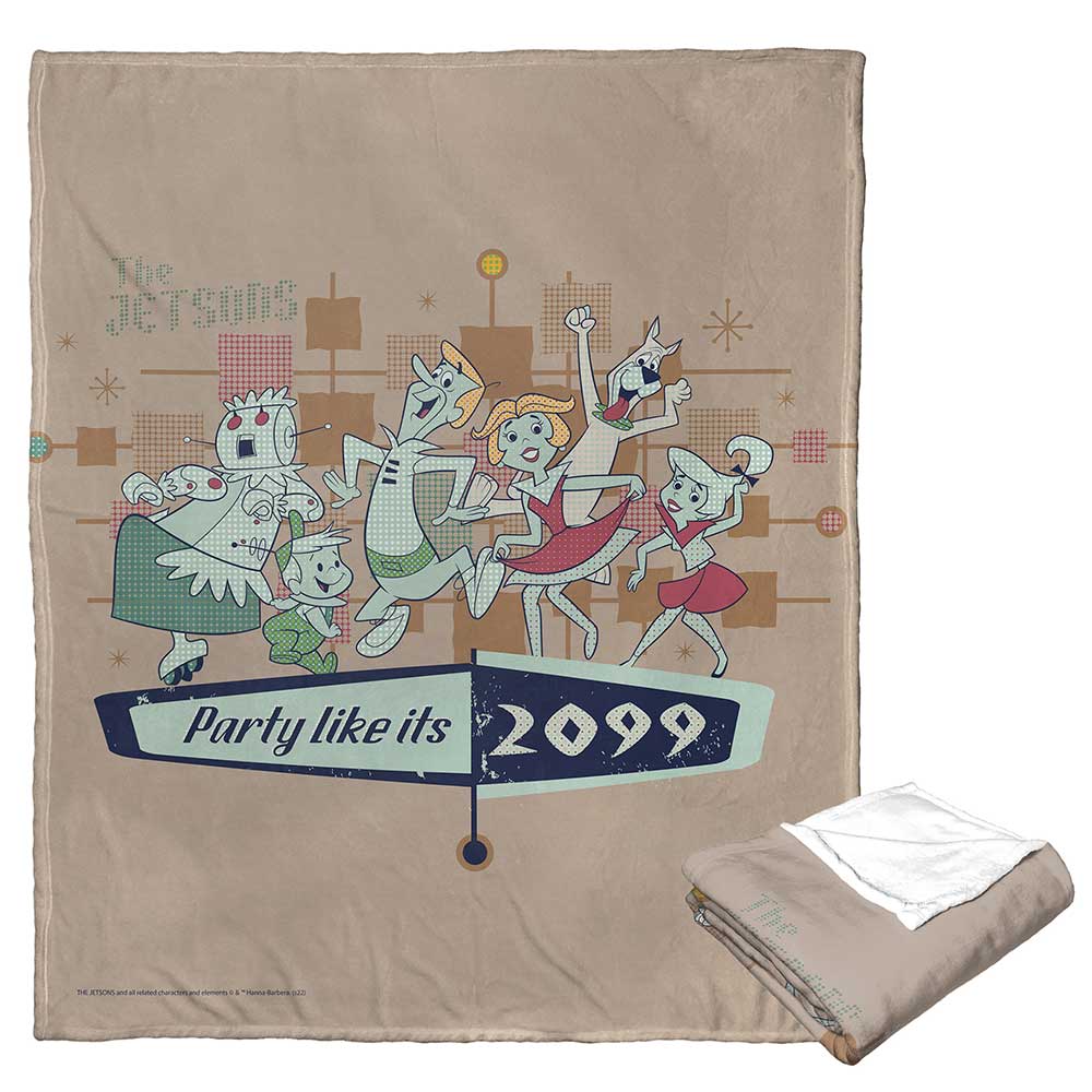 Warner Bros. The Jetsons Party Like It's 2099 Silk Touch Throw Blanket 50x60 Inches