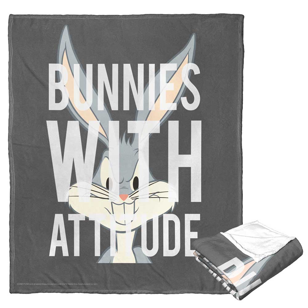 Warner Bros. Looney Tunes Attitude Silk Touch Throw Blanket 50x60 Inches