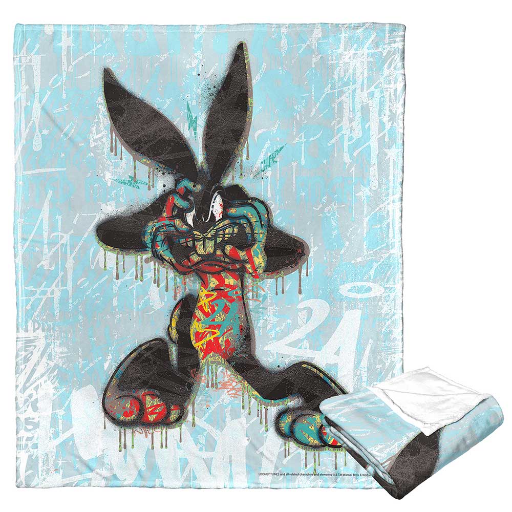 Warner Bros. Looney Tunes Crazy Bugs Silk Touch Throw Blanket 50x60 Inches