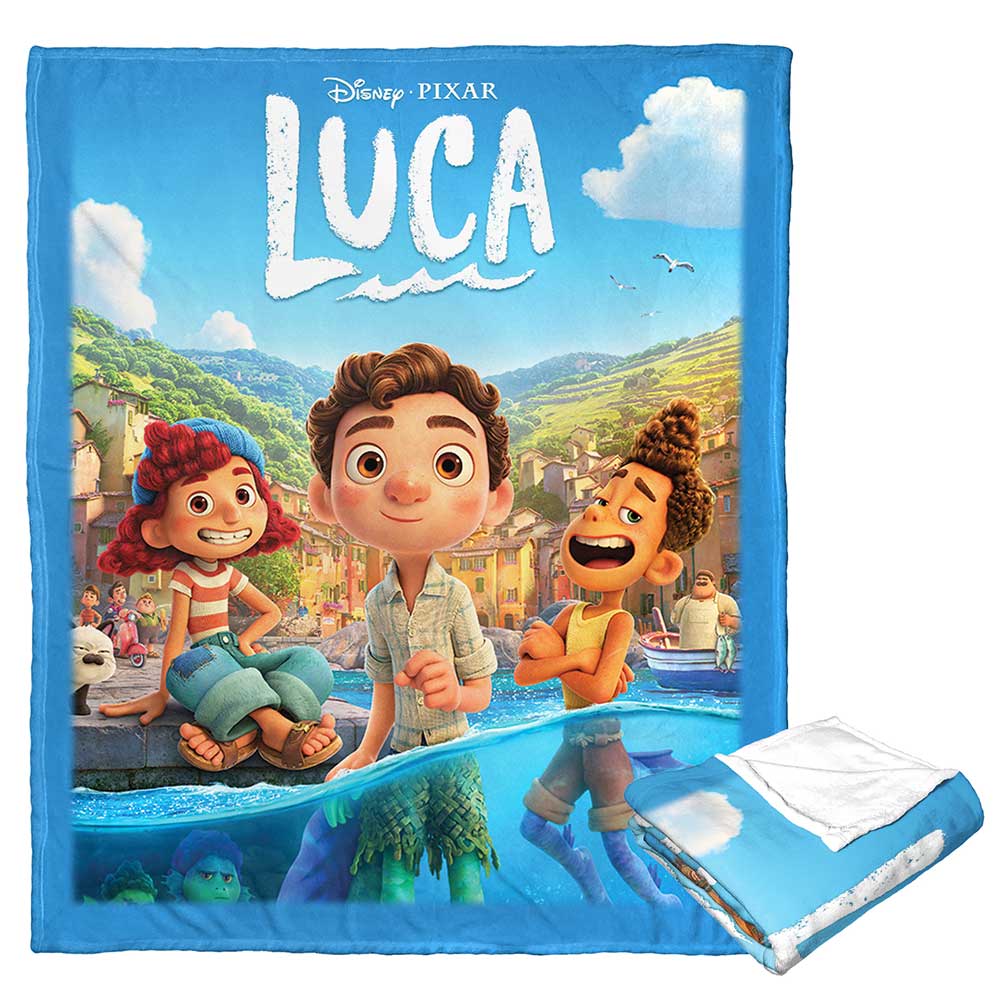 Disney Pixar Luca Poster Silk Touch Throw Blanket 50x60 Inches