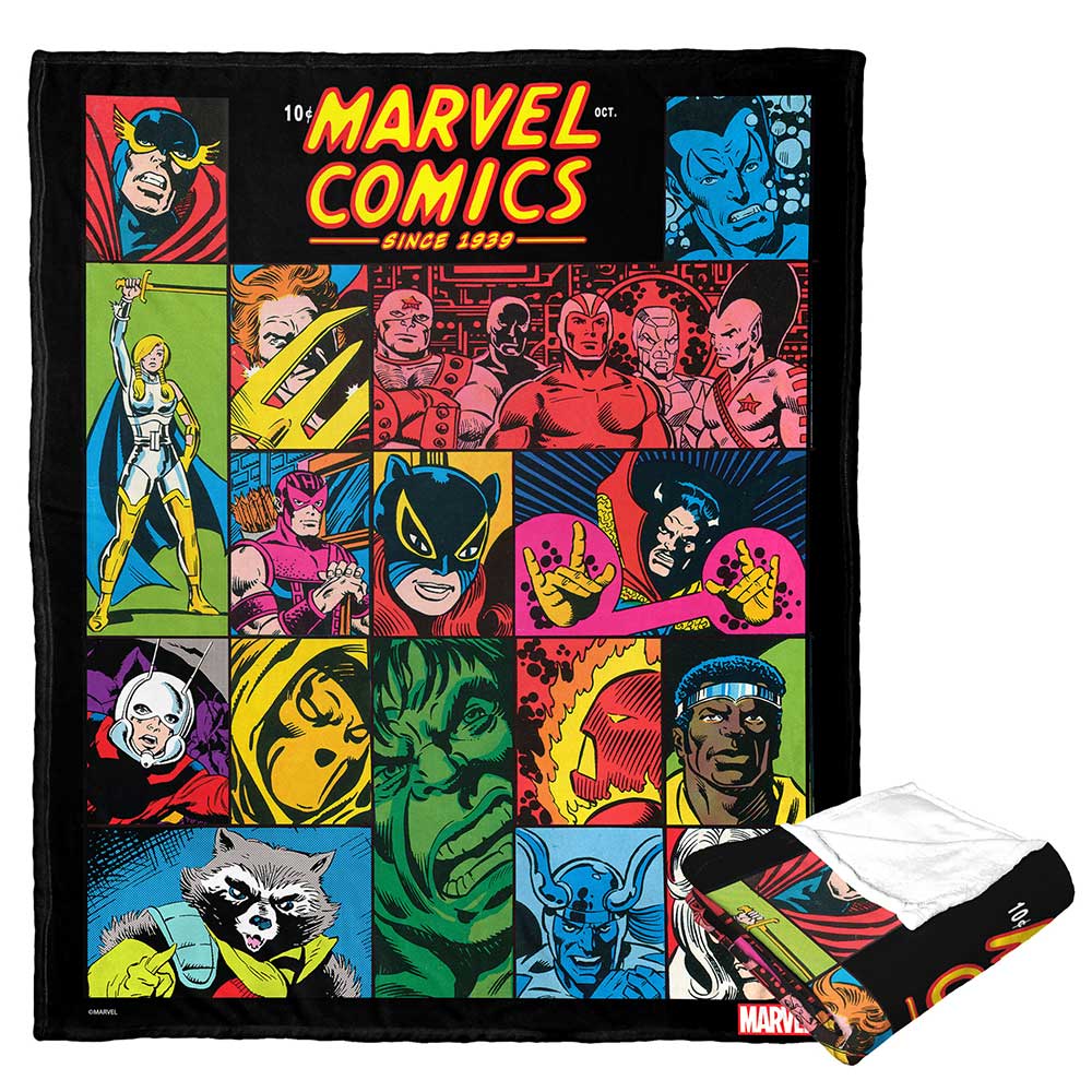 Marvel Comics Making History Silk Touch Throw Blanket 50x60 Inches