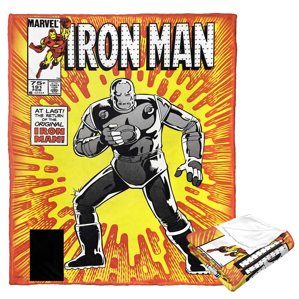 Marvel Iron Man Original Iron Man Silk Touch Throw Blanket 50x60 Inches