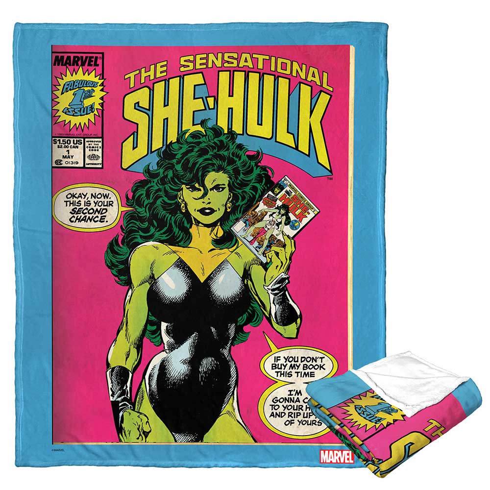 Marvel Comics She Hulk Silk Touch Throw Blanket 50x60 Inches