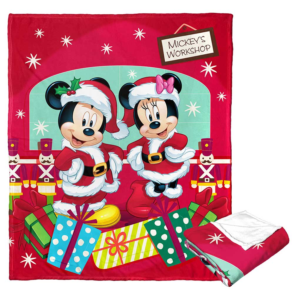 Disney Mickey Mouse Mickey Workshop Silk Touch Throw Blanket 50x60 Inches