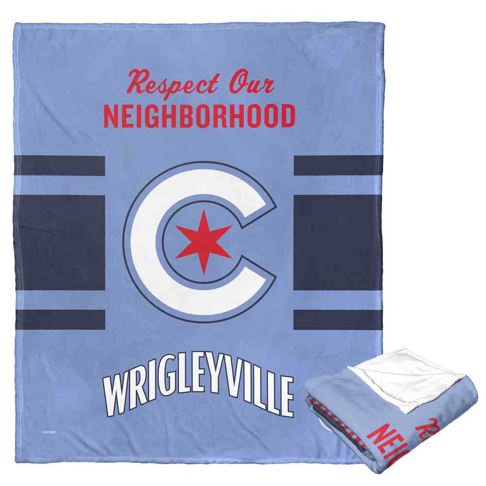 MLB Chicago Cubs Silk City Connect Touch Throw Blanket 50x60 Inches