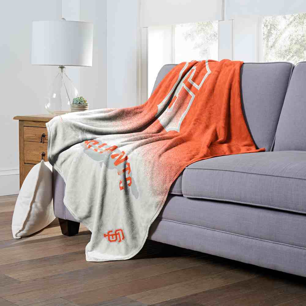 MLB San Francisco Giants Silk City Connect Touch Throw Blanket 50x60 Inches