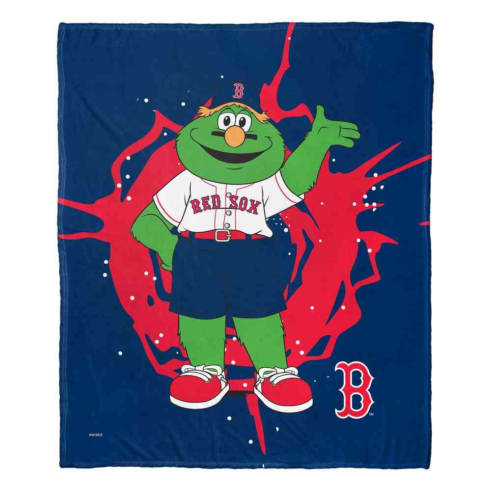 MLB Boston Red Sox Mascot Silk Touch Throw Blanket 50x60 Inches