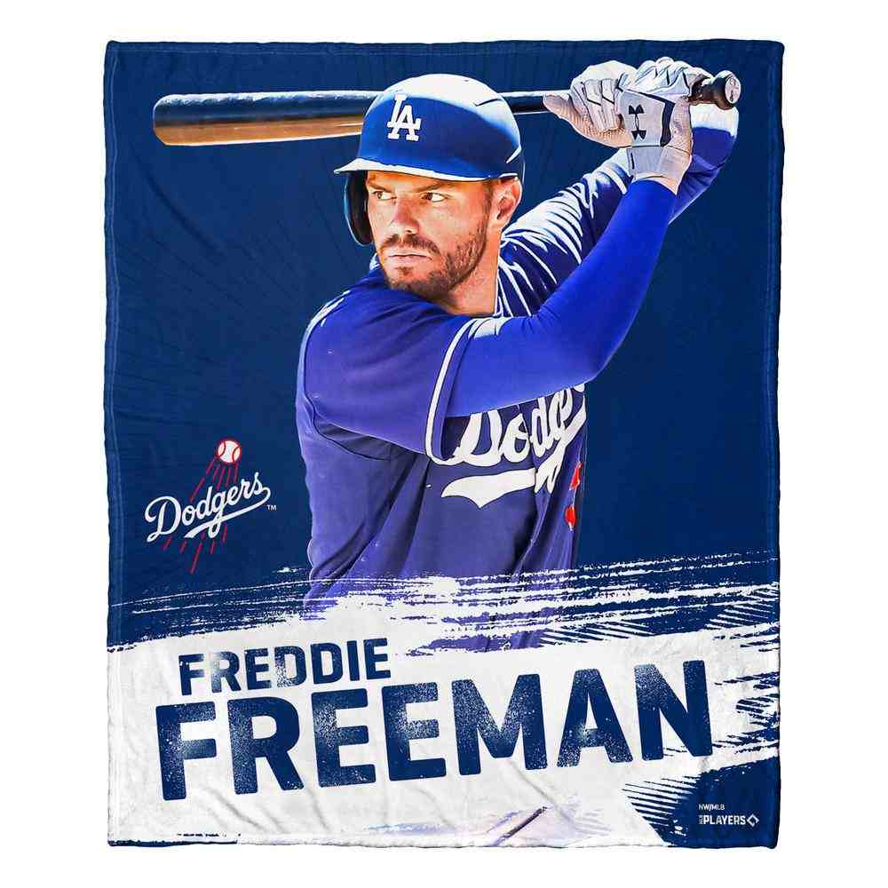 MLB Los Angeles Dodgers Freddie Freeman Silk Touch Throw Blanket 50x60 Inches