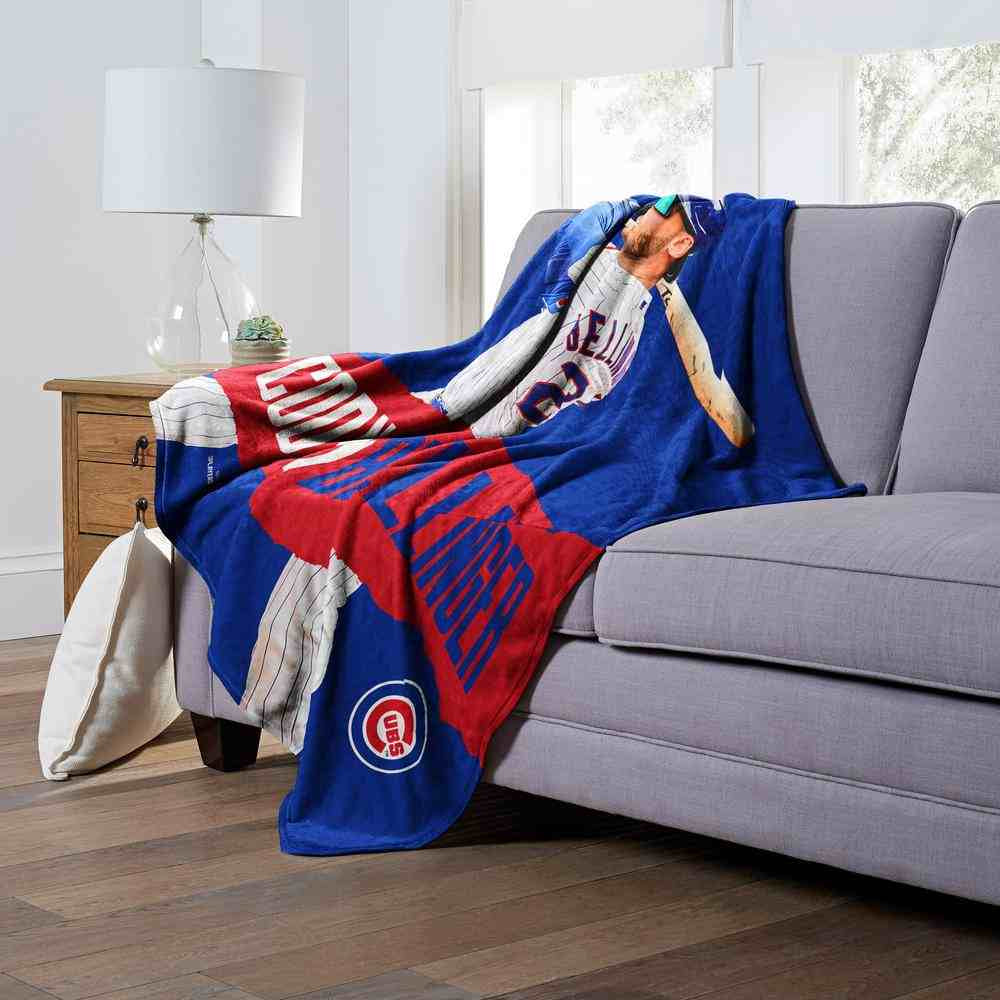 MLB Chicago Cubs Cody Bellinger Silk Touch Throw Blanket 50x60 Inches