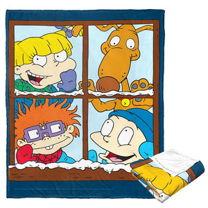 Nickelodeon Nick Rewind Rugrats Winter Window Silk Touch Throw Blanket 50x60 Inches