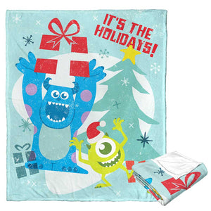 Disney Pixar Monsters Inc. Festive Monsters Silk Touch Throw Blanket 50x60 Inches