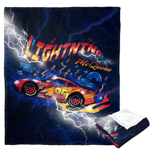 Disney Pixar Cars Sizzling Mcqueen Silk Touch Throw Blanket 50x60 Inches