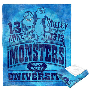 Disney Pixar Monsters Inc. Vintage Monsters Silk Touch Throw Blanket 50x60 Inches