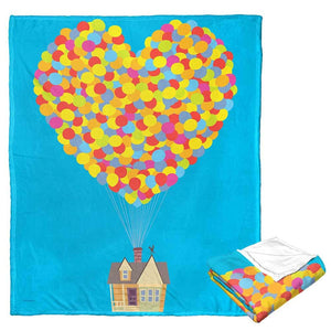 Disney Pixar UP Balloon Heart Silk Touch Throw Blanket 50x60 Inches