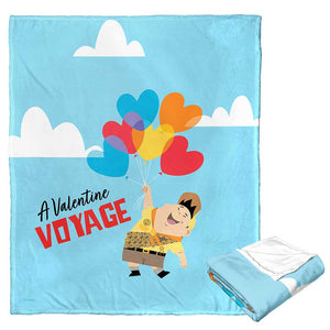 Disney Pixar UP Valentine Voyage Silk Touch Throw Blanket 50x60 Inches