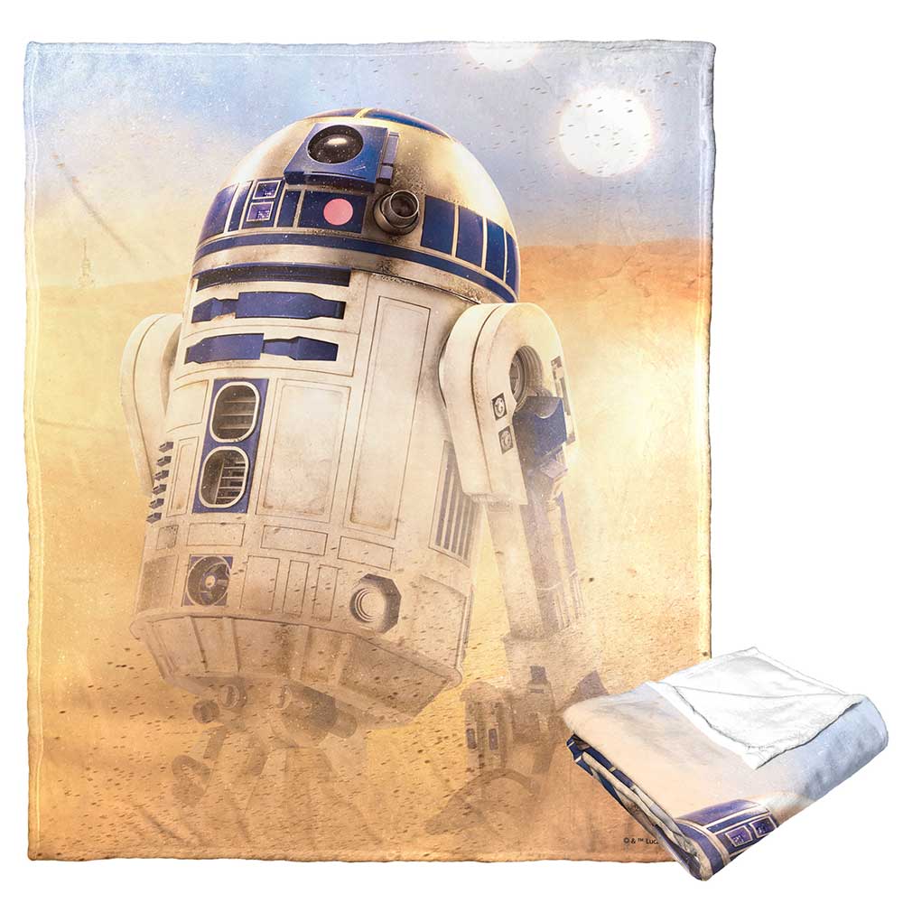 Disney Star Wars Artoo Silk Touch Throw Blanket 50x60 Inches