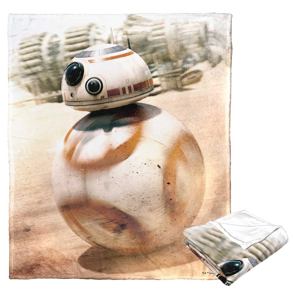 Disney Star Wars Bb 8 Droid Silk Touch Throw Blanket 50x60 Inches