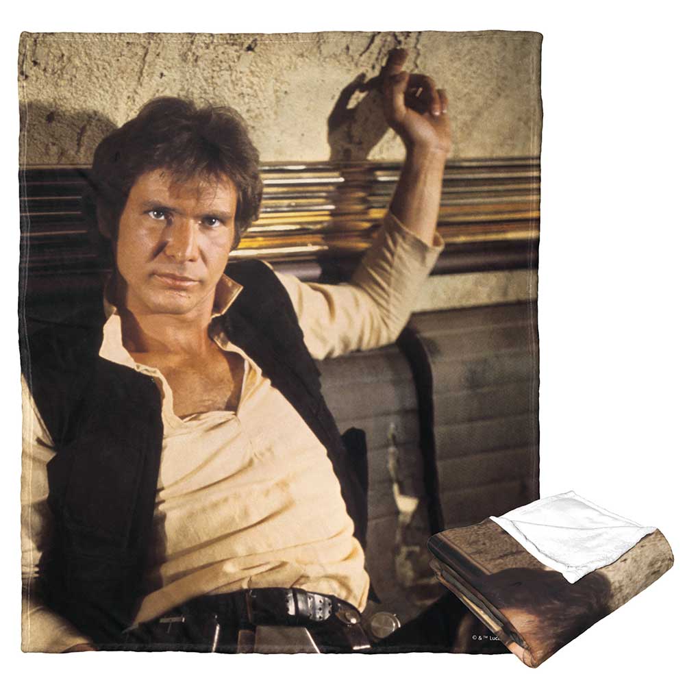 Disney Star Wars Captain Solo Silk Touch Throw Blanket 50x60 Inches