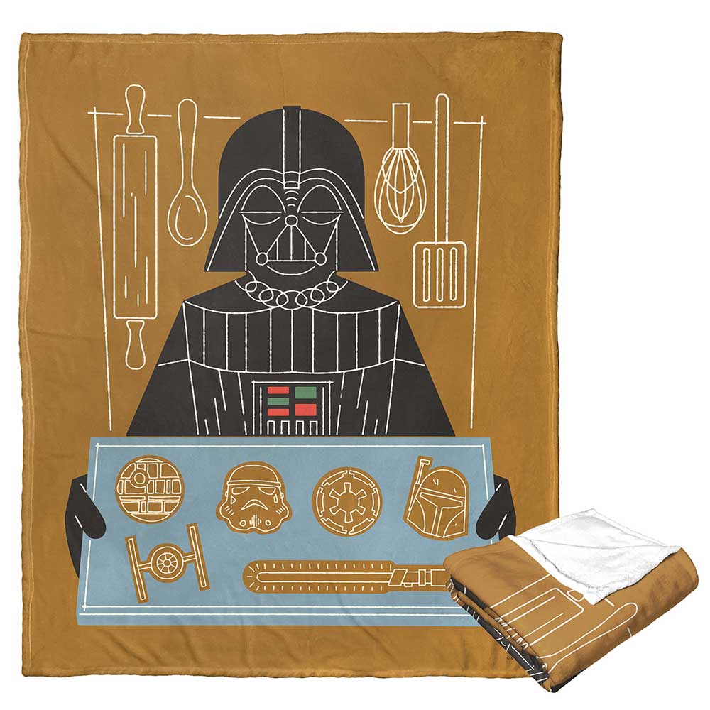 Disney Star Wars Dark Side Cookies Silk Touch Throw Blanket 50x60 Inches