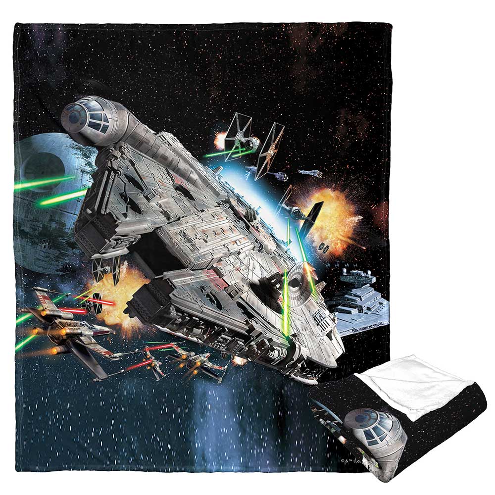 Disney Star Wars Falcon Silk Touch Throw Blanket 50x60 Inches