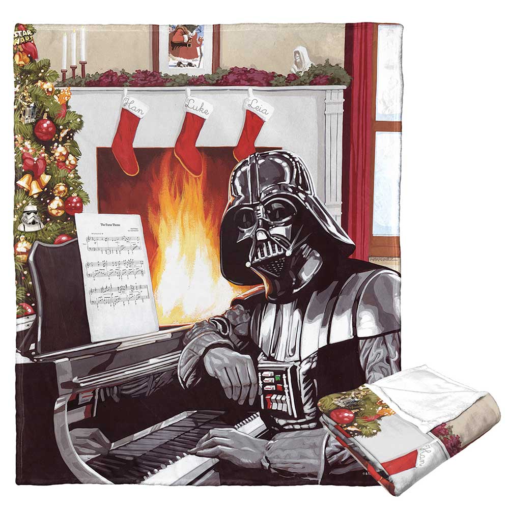 Disney Star Wars Festive Sith Silk Touch Throw Blanket 50x60 Inches