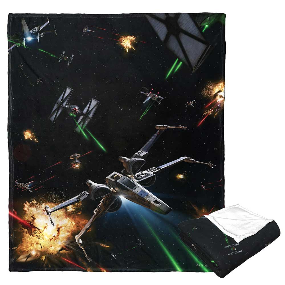 Disney Star Wars Fighters Silk Touch Throw Blanket 50x60 Inches