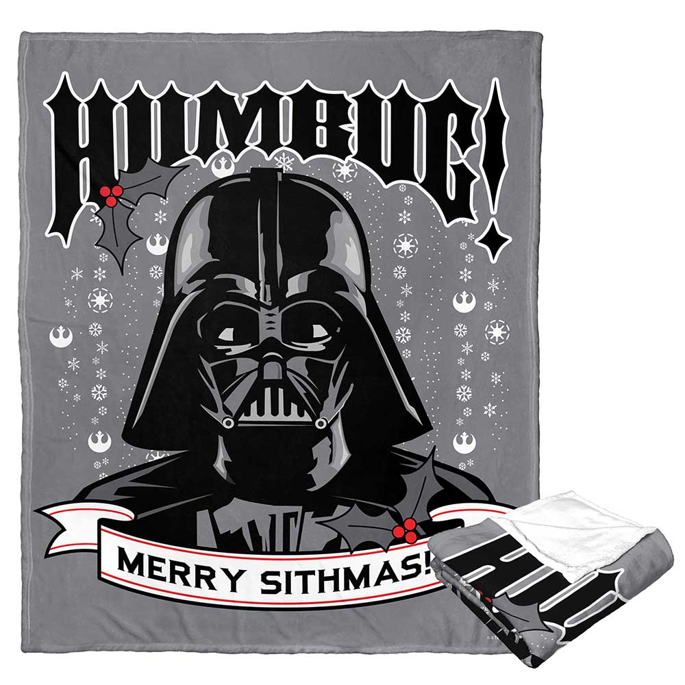 Disney Star Wars Merry Sithmas Silk Touch Throw Blanket 50x60 Inches