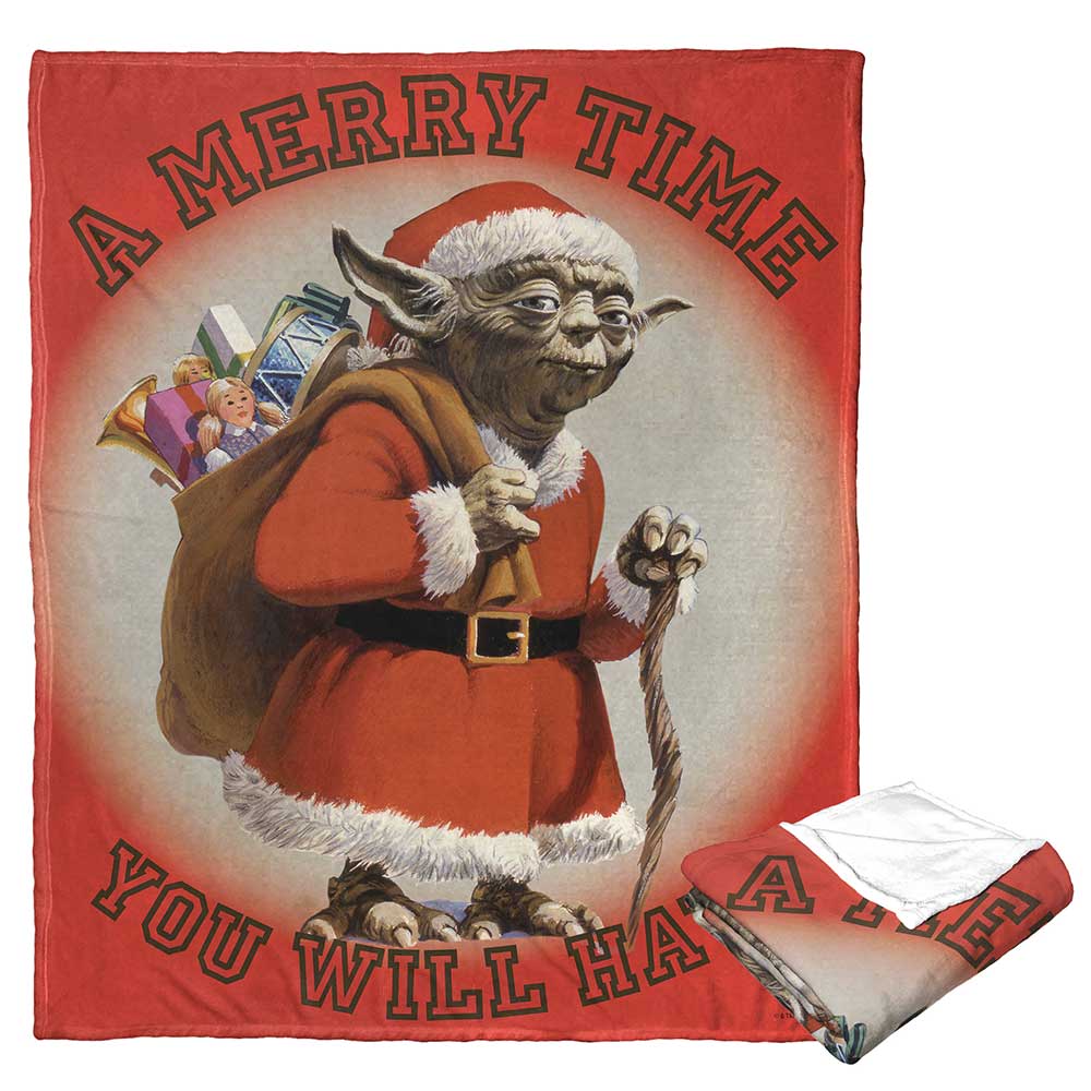 Disney Star Wars Merry Time Silk Touch Throw Blanket 50x60 Inches