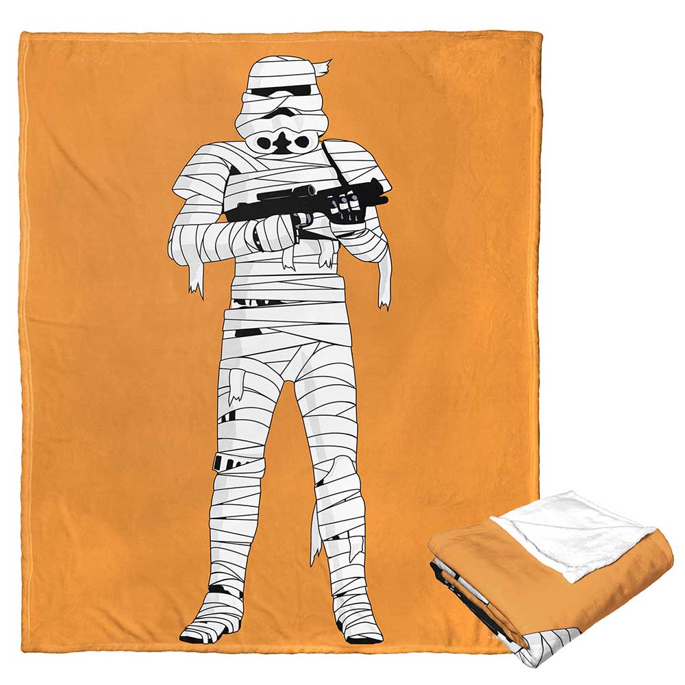 Disney Star Wars Mummy Trooper Silk Touch Throw Blanket 50x60 Inches