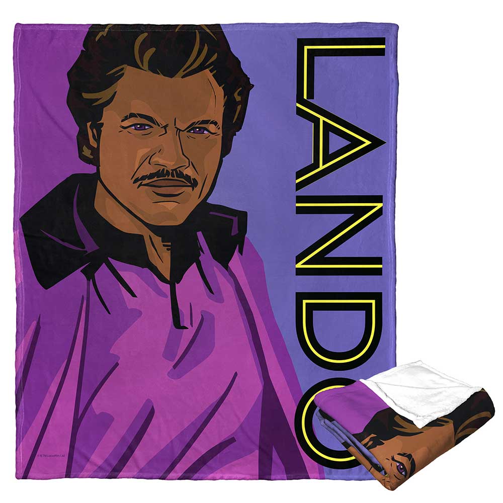 Disney Star Wars Pop Art Lando Silk Touch Throw Blanket 50x60 Inches