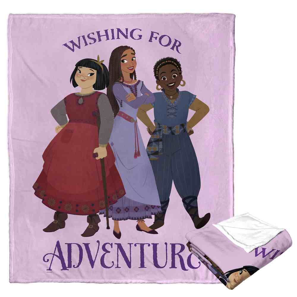 Disney Wish Adventure Silk Touch Throw Blanket 50x60 Inches